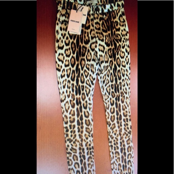 Roberto Cavalli Natural Leopard-print Skinny Jeans - Picture 6 of 13